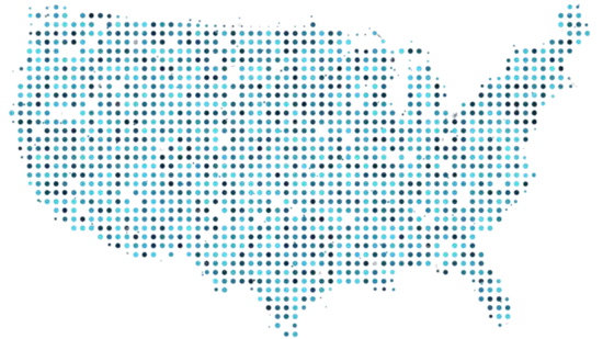 US coverage map showing HomeJab nationwide presence