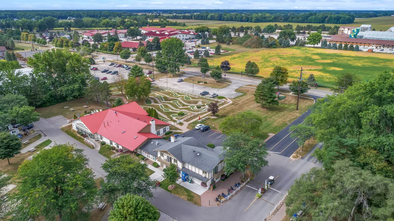 Aerial view of campground property