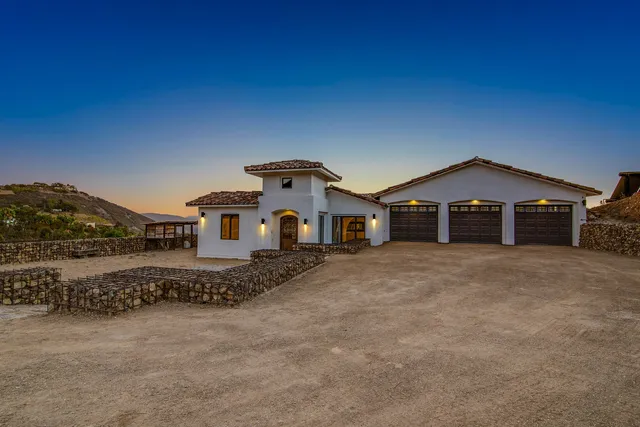Property landscape at golden hour