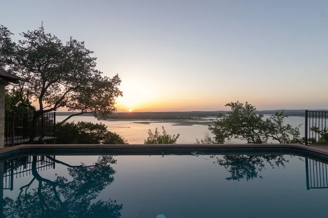 Lakeway Texas property at dusk