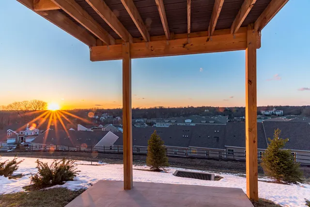 Newtown Square property at twilight