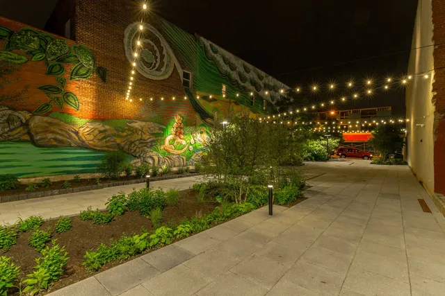 Philadelphia property at dusk