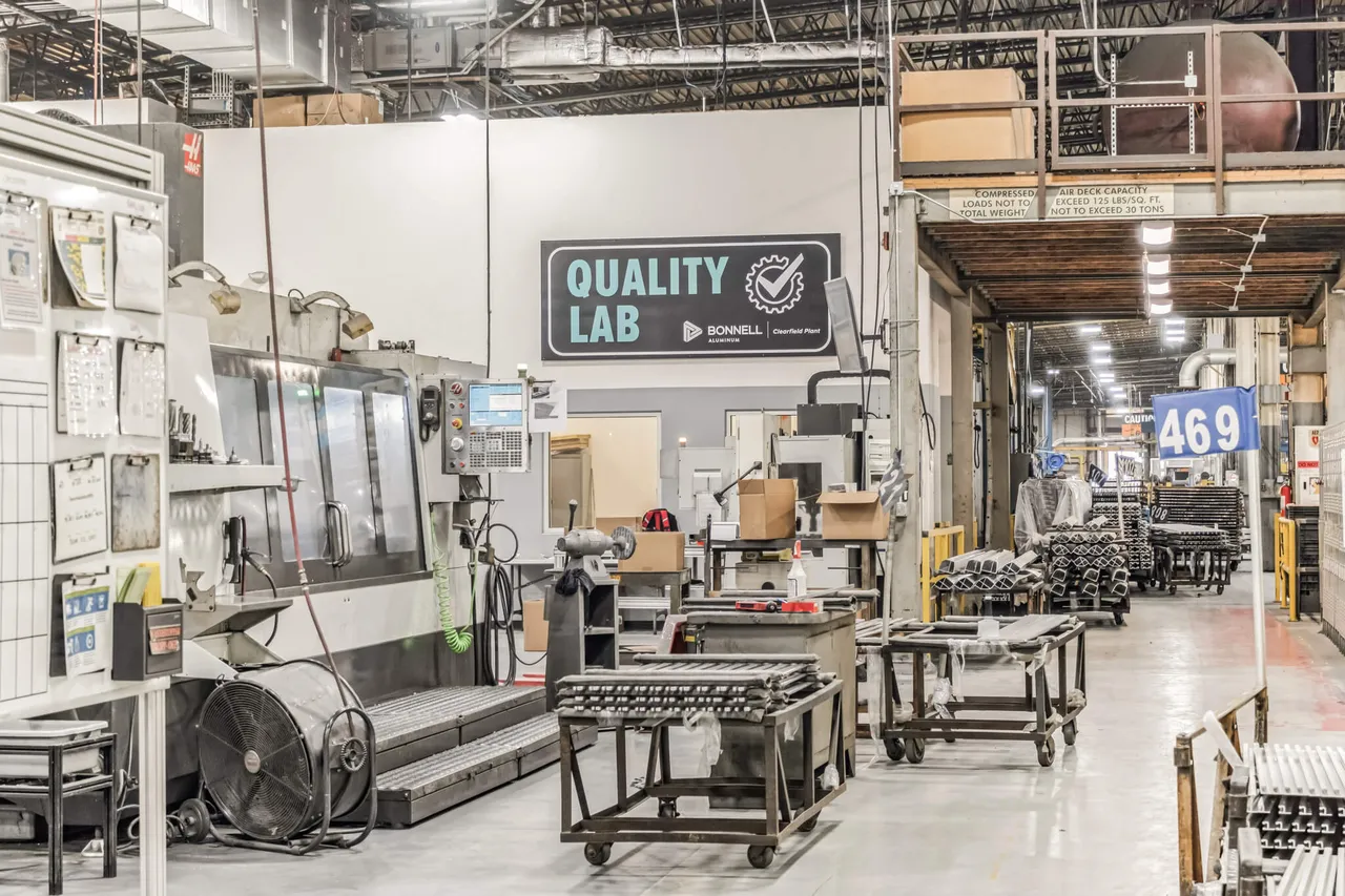 Manufacturing facility hallway by David Nolan