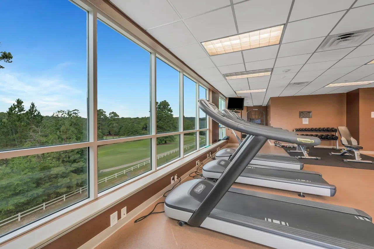 Apartment complex courtyard in Chapel Hill, NC