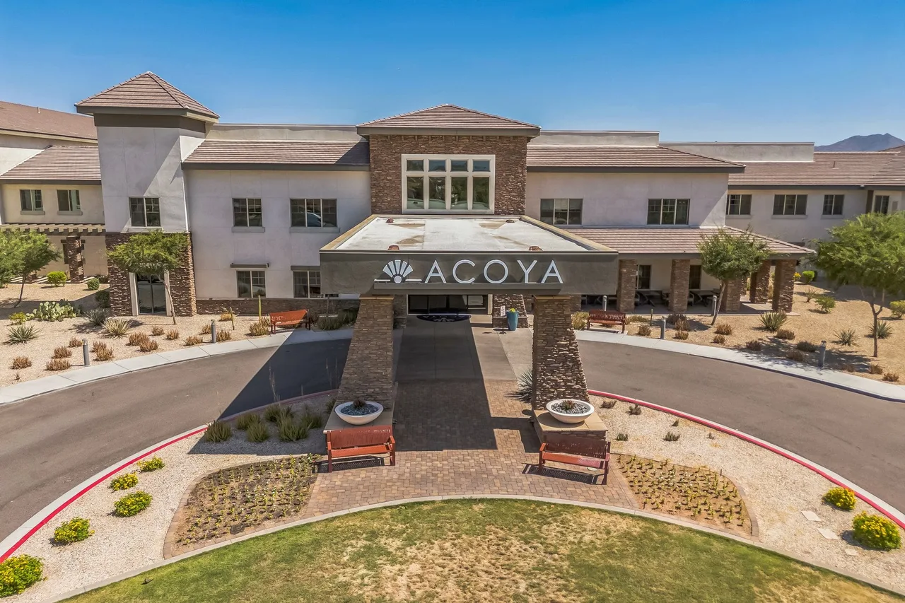 Aerial view of senior living facility