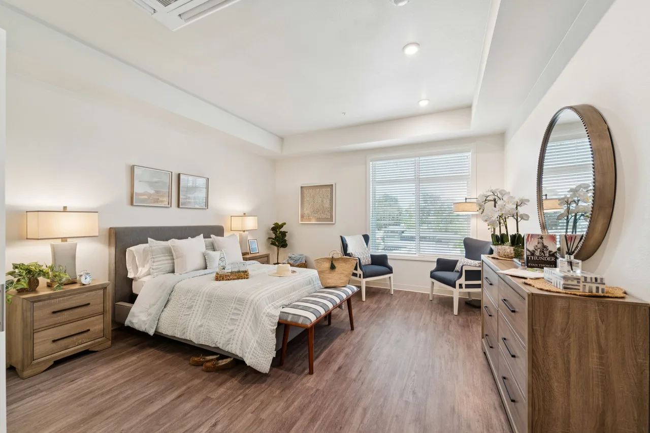 Senior living bedroom in Rolling Hills Estates, CA