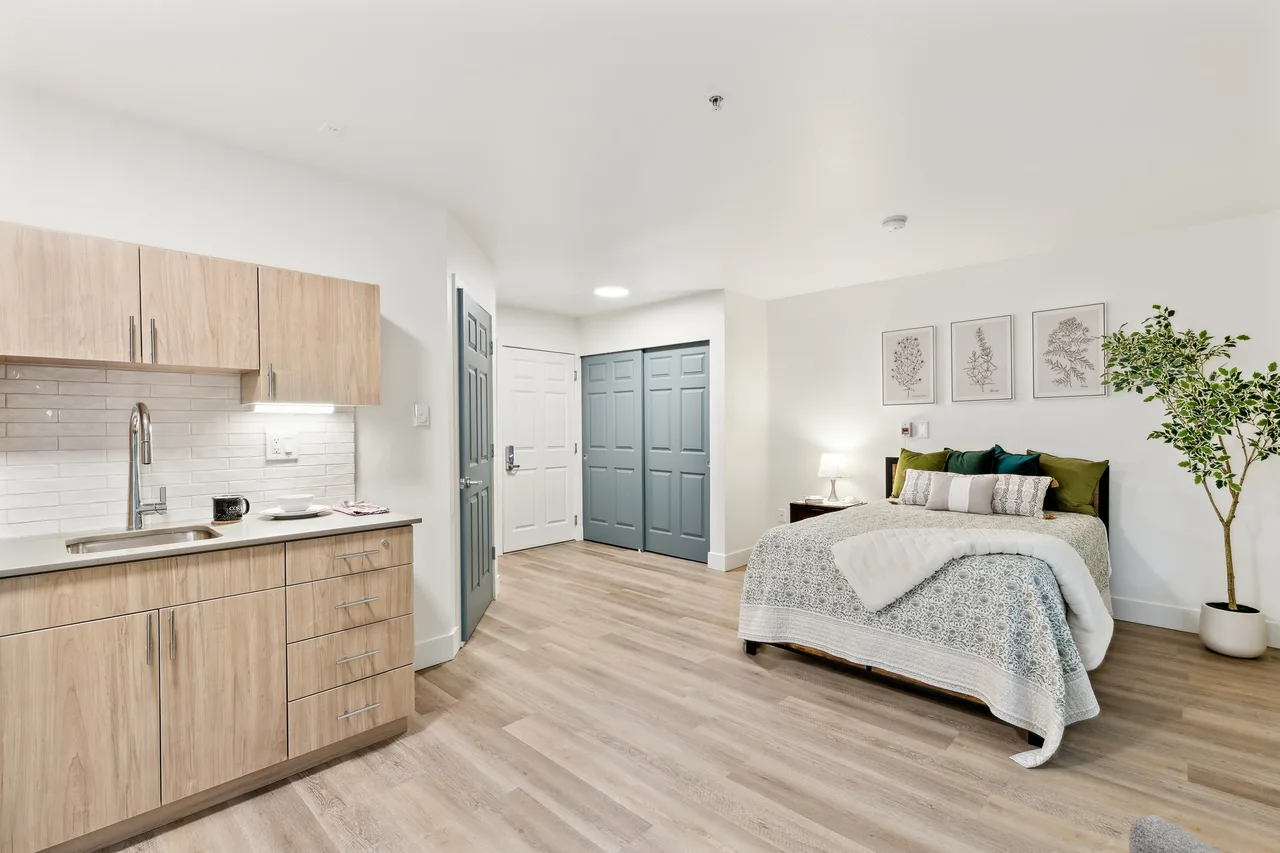 Senior living bedroom in Seattle, WA