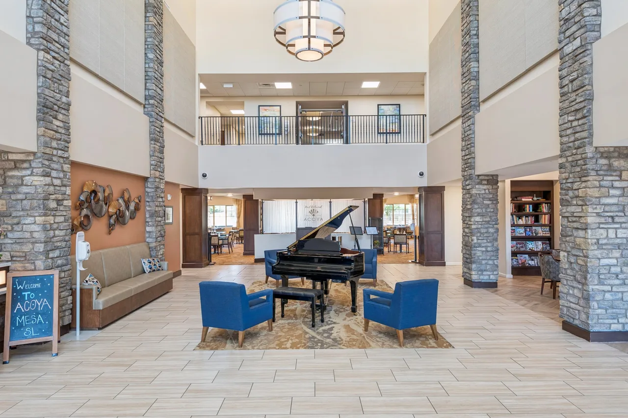Senior living facility foyer